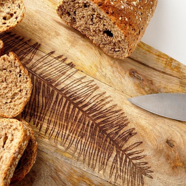 Доска для нарізки і сервірування, VILDE 259151, дерев'яна 50.5×24.5 см (кухня, подача)