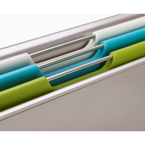 Набір до нарізання, JJ, Zestaw 3 desek z organizerem 4el. Folio multikol, 3 шт., органайзер, мультиколор