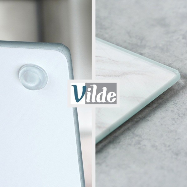Дошка для нарізання, VILDE, szklana 40×30 см — кухонна для овочів і м’яса