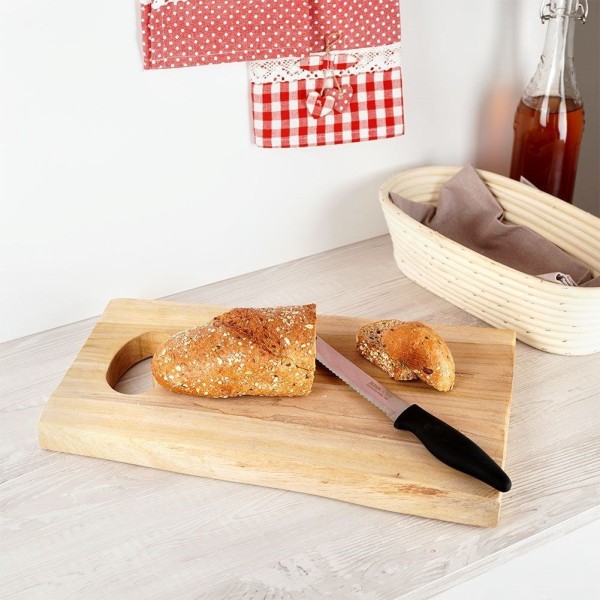 Доска для нарізання, HOME STYLING COLLECTION, drewniana 42×26 см — кухонна дошка для різання та сервірування