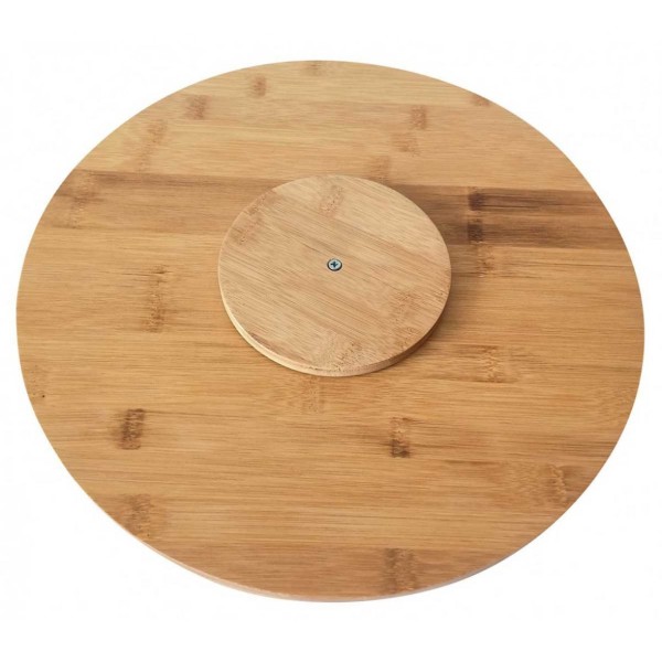 Deska do krojenia Kinghoff KH-1566 bambusowa obrotowa 35 cm do pizzy