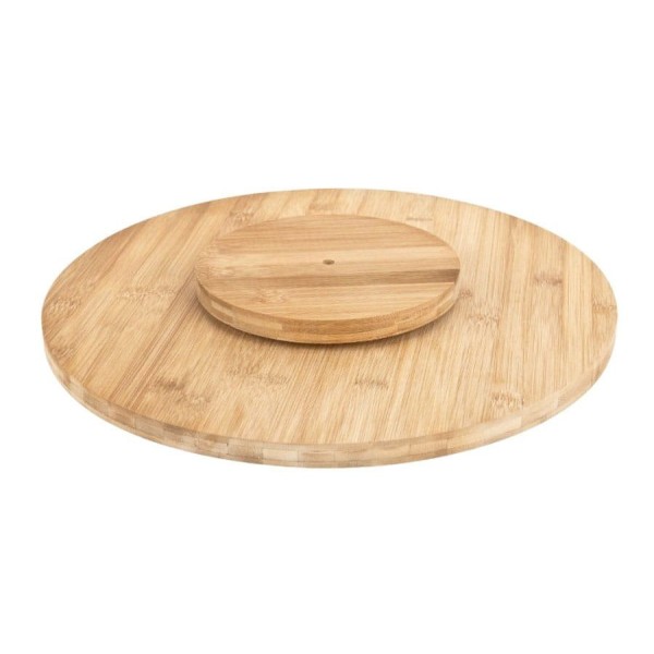 Deska do krojenia Kinghoff KH-1566 bambusowa obrotowa 35 cm do pizzy