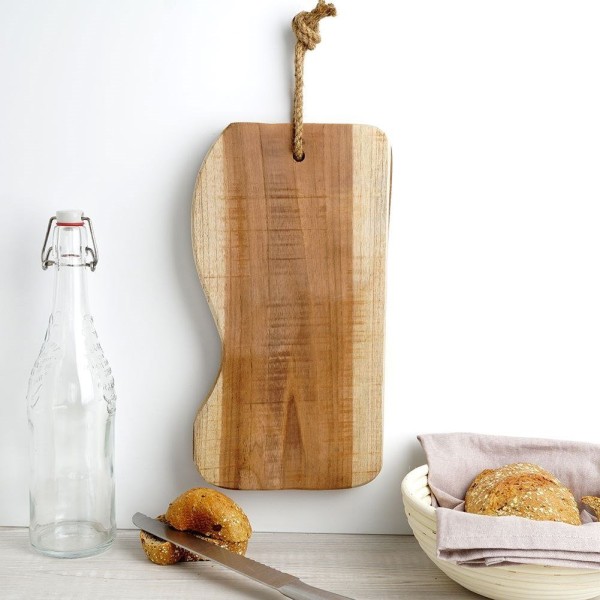 Дошка для нарізки і сервірування, VILDE 139108, дерев'яна 35×18.5 см (кухня, сервірування)