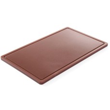 Deska do krojenia Hendi 826041 HACCP do mięsa i wędlin GN 1/1 brązowa