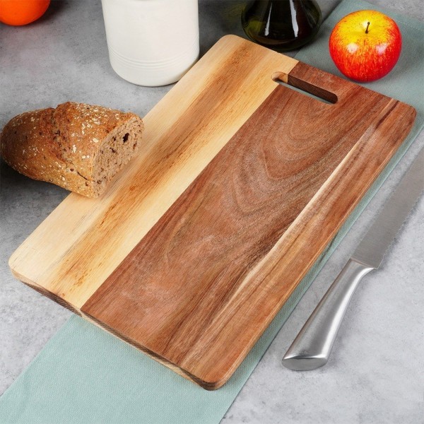 Дошка для нарізання, EXCELLENT HOUSEWARE, 36×23 см дерев'яна — кухонна дошка для щоденного різання