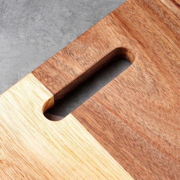 Дошка для нарізання, EXCELLENT HOUSEWARE, 36×23 см дерев'яна — кухонна дошка для щоденного різання