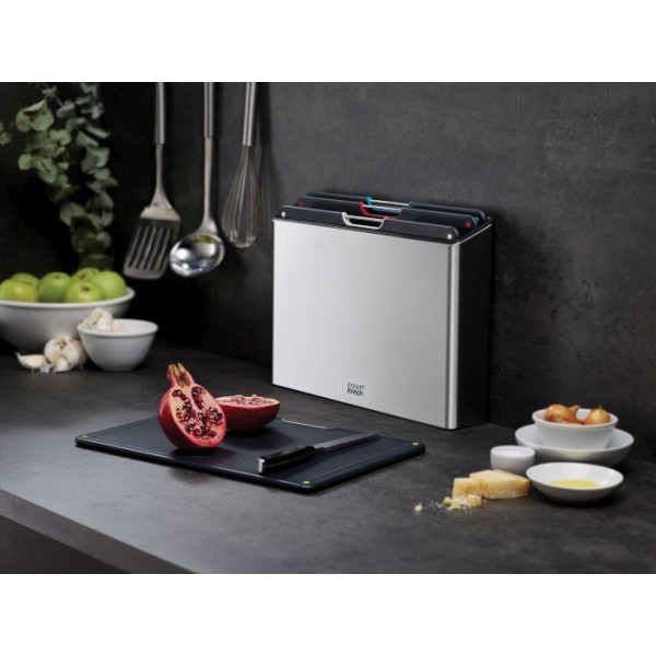 Доска для нарізання, JJ, Folio Steel, набір 4 сталеві — для кухні та сервіровки