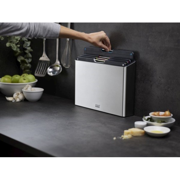 Доска для нарізання, JJ, Folio Steel, набір 4 сталеві — для кухні та сервіровки