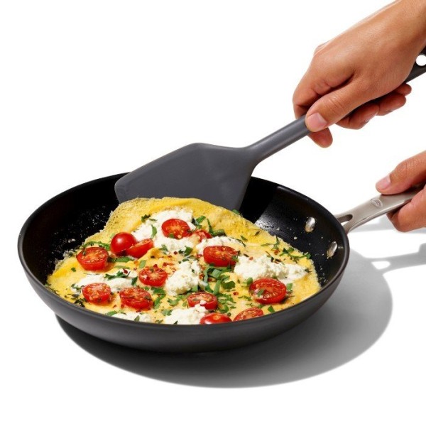 Кухонна лопатка, OXO Good Grips, silikonowa szara, для смаження та перемішування (силікон)