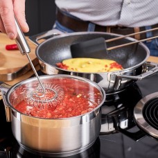 Лопатка Roesle silikonowa 32 см, біла — для смаження та сервірування, кухонна шпатула