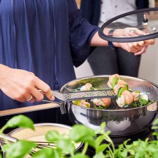 Лопатка Rösle, perforowana długa 32 cm, силіконовий край — для смаження та піднімання їжі