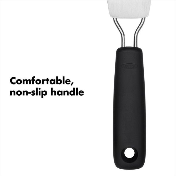 Лопатка для риби та яєць, OXO Good Grips, чорна, для делікатного перевертання та подачі