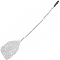 Łopata do pizzy Arena kwadratowa perforowana z uchwytem wygiętym 325x1475 mm