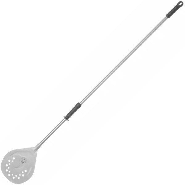 Łopata do pizzy Olimpia okrągła perforowana z uchwytem przesuwanym 200x1700 mm