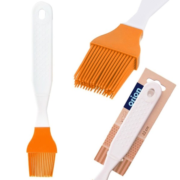 Pędzelek kuchenny SILLINIE ORION 142741 — silikonowy, 22 cm, pomarańczowy (do smarowania)