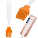 Pędzelek kuchenny SILLINIE ORION 142741 — silikonowy, 22 cm, pomarańczowy (do smarowania)