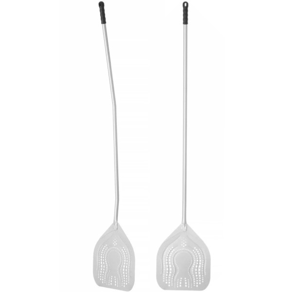 Łopata do pizzy Arena kwadratowa perforowana z wygiętym uchwytem 325x1800 mm
