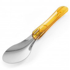 Szpatuła do lodów stalowa z uchwytem z tritanu żółta - Hendi 755822