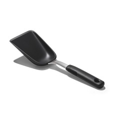 Лопатка-ложка, OXO Good Grips, силіконова чорна — для смаження й сервірування