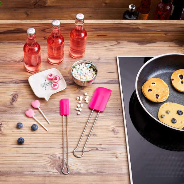 Łopatka do ciasta Roesle (różowa, szeroka)