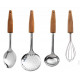 ZESTAW PRZYBORÓW KUCHENNYCH HUSLA DREWNO AKACJOWE 73952