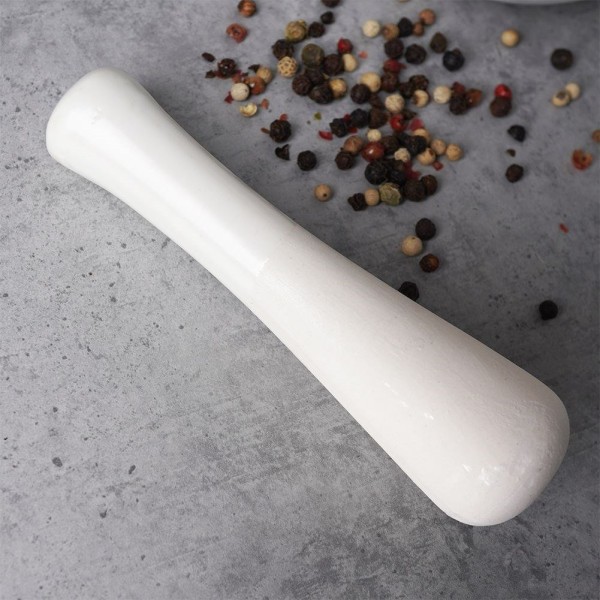 Мождар, Excellent Houseware, порцеляновий білий — для товчення спецій і трав (kuchenny)