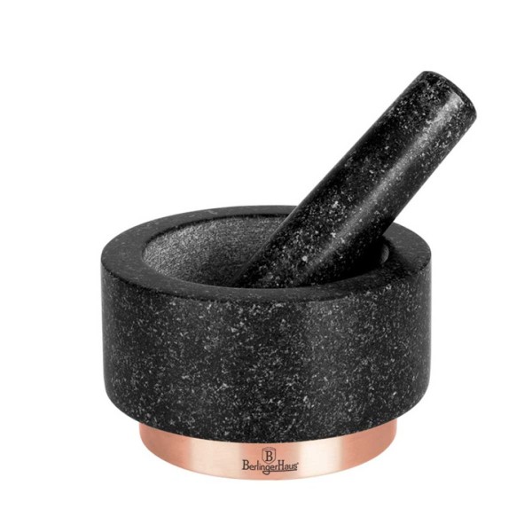 Moździerz kuchenny Berlinger Haus BH-8608 Black Rose granitowy Ø14 cm do ziół i przypraw