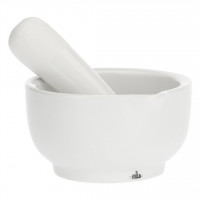 Моцьдзерж, LA PORCELLANA BIANCA, moździerz z tłuczkiem 11.5 cm — кухонний ступка для приготування спецій і соусів