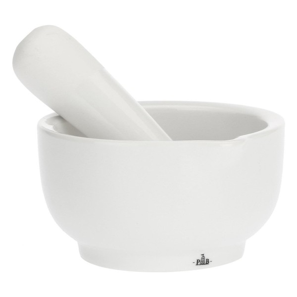 Моцьдзерж, LA PORCELLANA BIANCA, moździerz z tłuczkiem 11.5 cm — кухонний ступка для приготування спецій і соусів