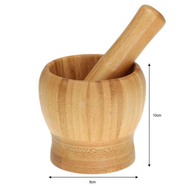 Moździerz kuchenny Kinghoff KH-1616 bambus 9,5 cm do przypraw