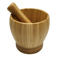 Moździerz kuchenny Kinghoff KH-1616 bambus 9,5 cm do przypraw