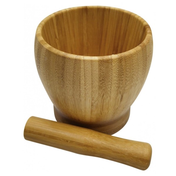 Moździerz kuchenny Kinghoff KH-1616 bambus 9,5 cm do przypraw
