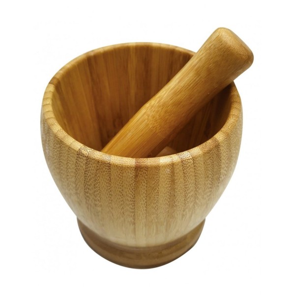 Moździerz kuchenny Kinghoff KH-1616 bambus 9,5 cm do przypraw