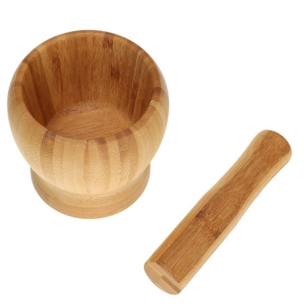 Moździerz kuchenny Kinghoff KH-1616 bambus 9,5 cm do przypraw