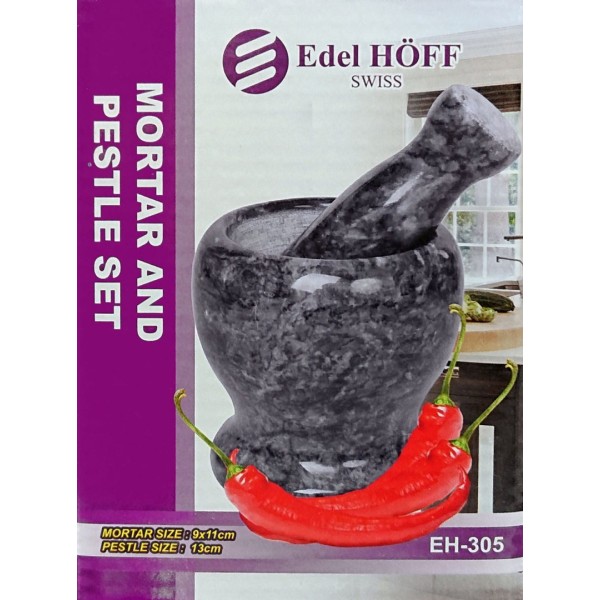 Moździerz kuchenny Zilner ZL-304 EH-305 granitowy 10 x 11 cm do rozdrabniania przypraw