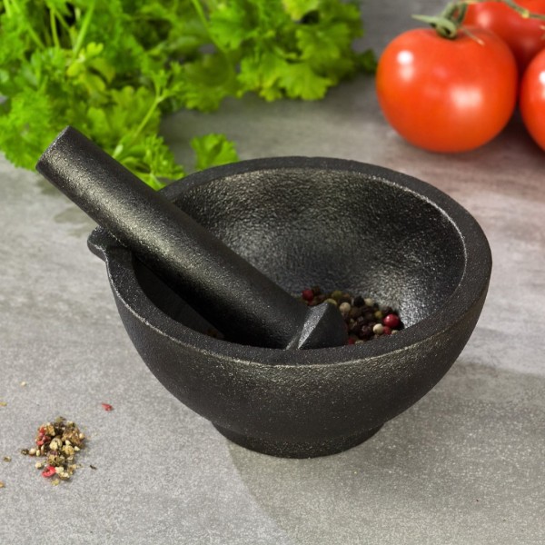 Moździerz kuchenny KiNGHOFF KH-1197 żeliwny Ø13 cm do ubijania przypraw