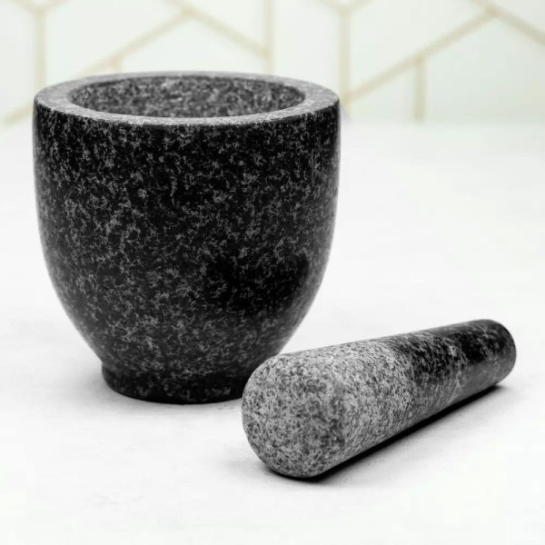 Moździerz kuchenny Kinghoff KH-1680 granitowy Ø12x12 cm do mielenia przypraw