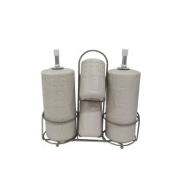 Набір для спецій, Maestro, Ceramiczny zestaw do przypraw 5 ел. MR-20028-04S, керамічні баночки для кухні/столу