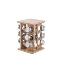 Набір кухонних пряничників Modern Kitchen, 12 шт., 15x15x23,5 см на підставці для зберігання спецій