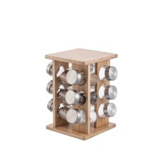 Набір кухонних пряничників Modern Kitchen, 12 шт., 15x15x23,5 см на підставці для зберігання спецій