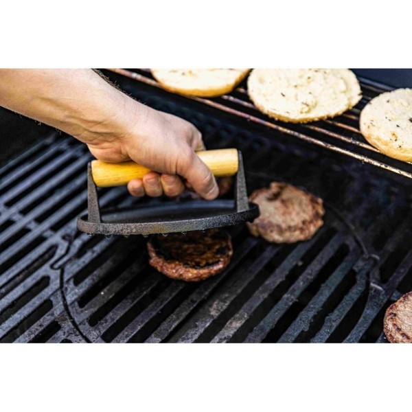 Praska żeliwna Kinghoff KH-1760 do mięsa i burgerów 22 cm