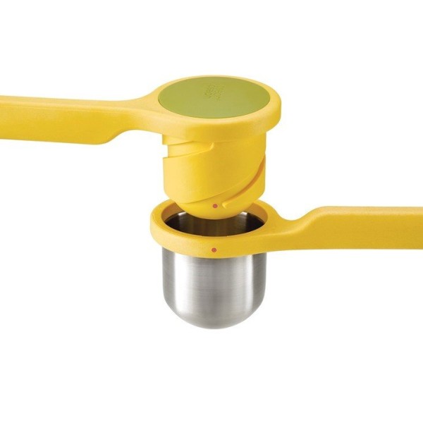 Ручний вичавлювач, JJ, Helix, жовтий — для цитрусів, просте вичавлювання соку