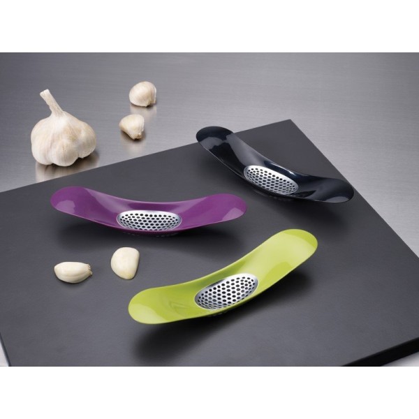 Прес для часнику, JJ, Wyciskacz do czosnku Rocker, зелений — для швидкого видавлювання часнику