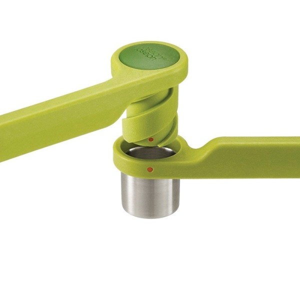 Прес для часнику JJ Helix, пластиковий зелений — для приготування соусів та маринадів