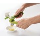Прес для часнику JJ Helix, пластиковий зелений — для приготування соусів та маринадів