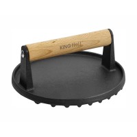 Praska do mięsa Kinghoff KH-1759 żeliwna 18 cm do przygotowania burgerów