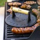 Praska do mięsa Kinghoff KH-1759 żeliwna 18 cm do przygotowania burgerów