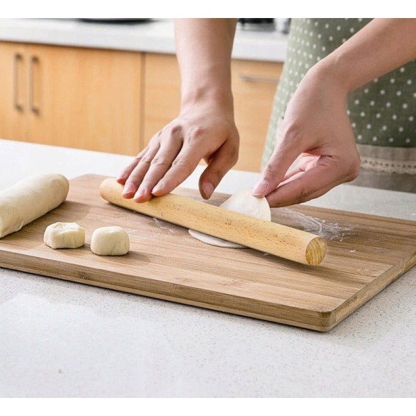 Валок для тіста Brunbeste BB-2907 з дерева 30 см для розкочування тіста у кухні Валок для тіста Brunbeste BB-2907 з дерева 30 см для розкочування тіста у кухні