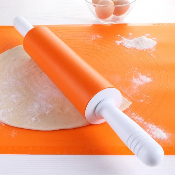 Кухонний валик для тіста, Tiross TS-398, силіконовий — для розкачування тіста при випічці
