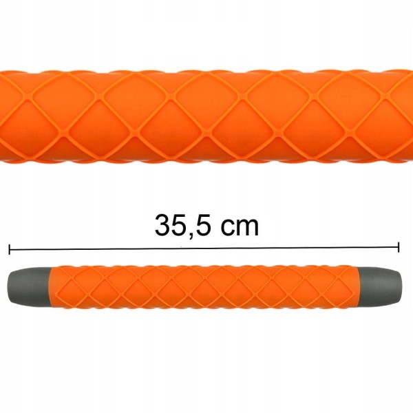 Wałek do ciasta Brunbeste BB-3324 dekoracyjny silikonowy 35,5 cm pomarańczowy